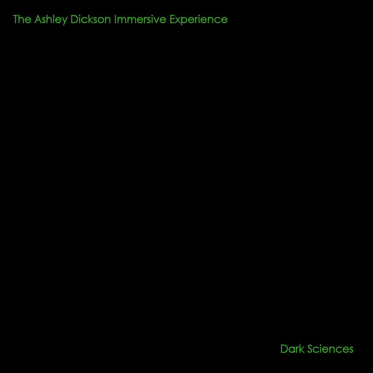 Dark Sciences